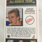 1991-92 Score Canadian Sergei Fedorov #382 - pikkukuva 2