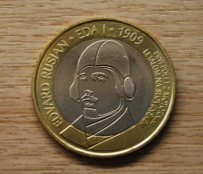 Slovenia 3 euro 2009 Edvard Rusjan