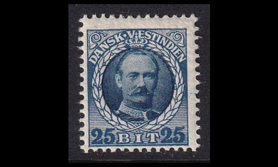 Tanskan Länsi-Intia 45 * Frederik VIII 25 bit (1907)