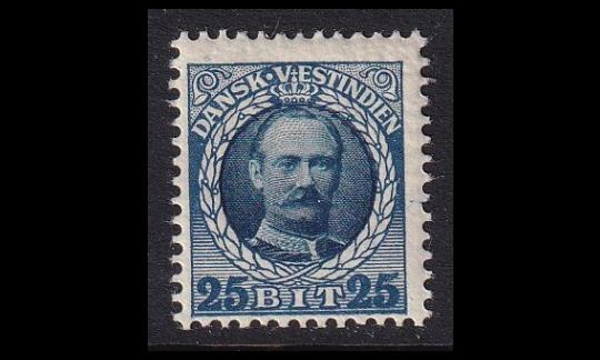 Tanskan Länsi-Intia 45 * Frederik VIII 25 bit (1907)