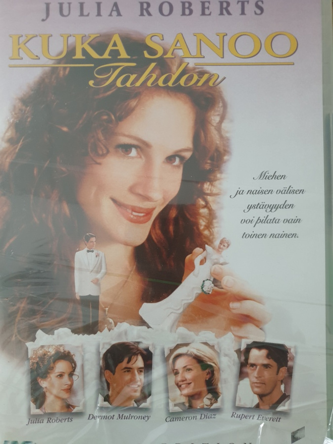 KUKA SANOO TAHDON DVD UUSI  Julia Roberts