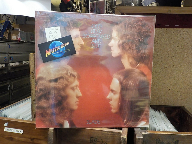 SLADE - OLD NEW BORROWED AND BLUE EX-/EX+ LP