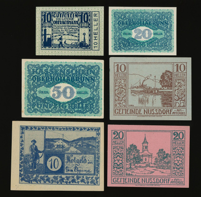 Itävalta Notgeld 6 kpl, erä 33
