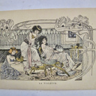 VANHA Postikortti Jugend Art Nouveau ennen 1905 sign Lelee - pikkukuva 1