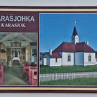 "KARASJOK Vanha kirkko"-KULKEMATON POSTIKORTTI - pikkukuva 1