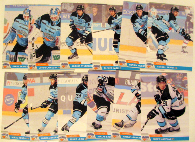 Cardset 2018-19 Pelians 301-312 teamset