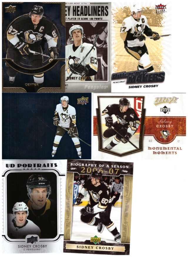 7 x SIDNEY CROSBY Penguins Erikoiskortteja