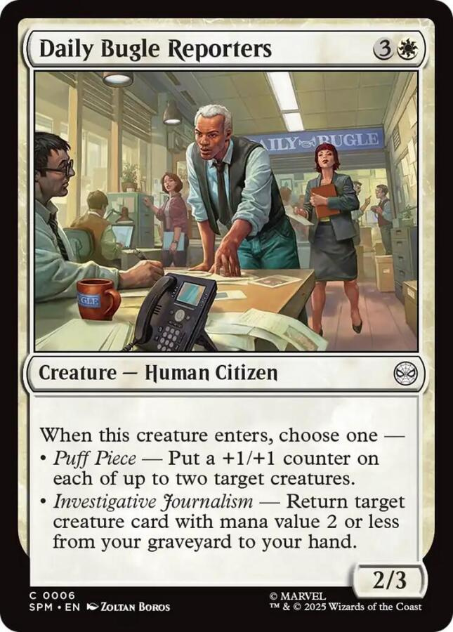 MtG Marvel's Spider-Man #6: Daily Bugle Reporters FOIL