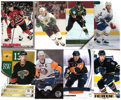 8 x BILL GUERIN Devils, Stars, Oilers, Islanders