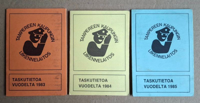 Tampereen Kaupungin Liikennelaitos taskutietoa 1983 -84 -85
