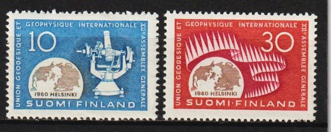 1960 Geodeettis-geofys kongferenssi merkit leimaamattomina**