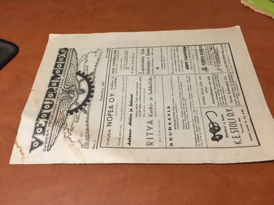 VETURIMIES LEHTI 1/1942