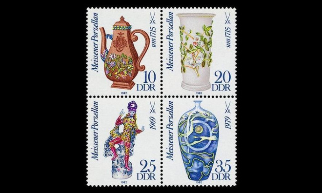 DDR 2667-70_vb ** Meissenin posliinia (1982)