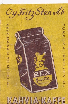 Oy Fritz Sten Ab, REX Martta  kahvia   5/10