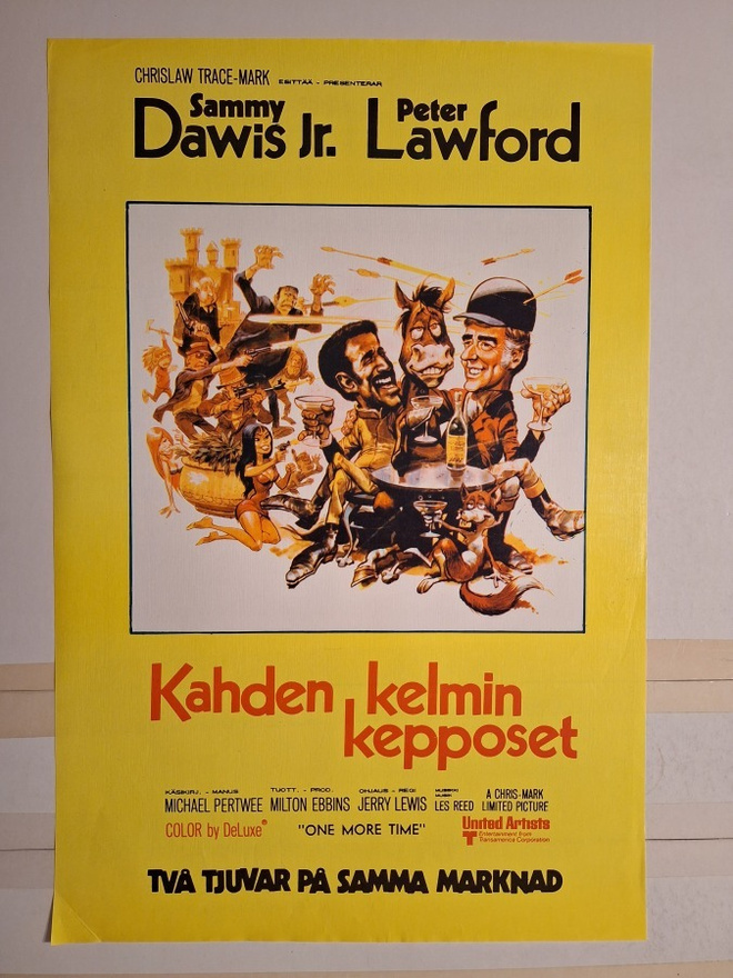 Kahden kelmin kepposet Vanha Elokuvajuliste