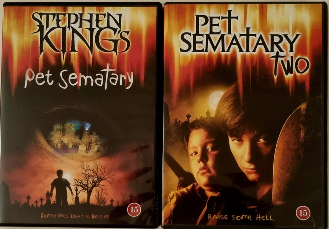 PET SEMATARY / UINU UINU LEMMIKKINI 1 & 2 DVD (2 X 1 DISC)