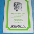 Nordia art Oy - Keväthuutokauppaluettelo 1983 - pikkukuva 1