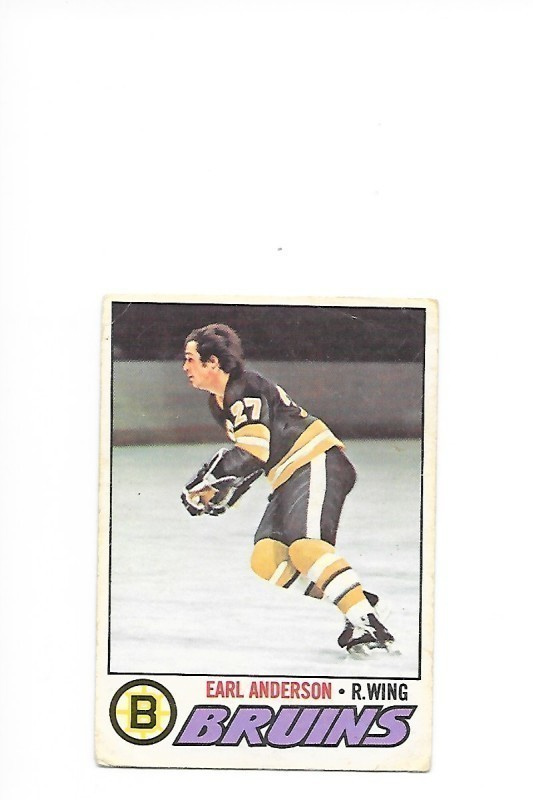 1977-78 OPC #114 Earl Anderson Boston Bruins