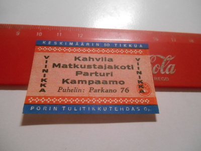 TT Etiketti Puijo Viinikka Matkustajakoti Parkano
