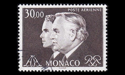 Monaco 1672 o Lentoposti Rainier III ja prinssi Albert (1984