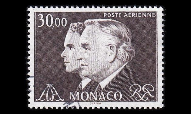 Monaco 1672 o Lentoposti Rainier III ja prinssi Albert (1984