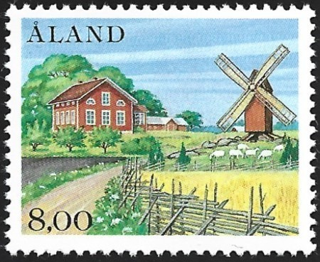 Åland 1985 Yleism Ahvenanmaan luonto 8,00 mk ** LaPe 013