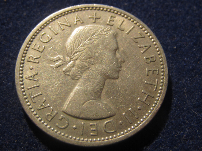 2 shillings 1966. Iso-Britannia