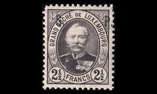 Luxemburg 55B * Virkamerkki 2½ Fr (12½) (1891)