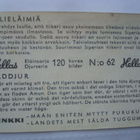 Jenkki, Hellas Villieläimiä N:o 62, TIIKERI - pikkukuva 2