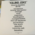 Killing Joke: Live in London 26.7.81 LP HARVINAINEN! - pikkukuva 2
