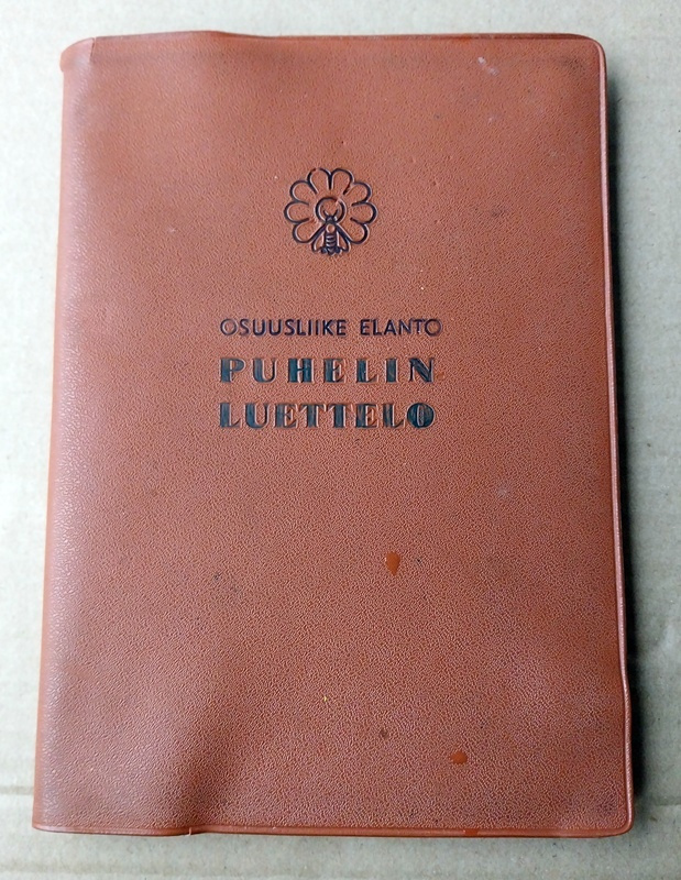 Osuusliike ELANTO puhelinluettelo 1963 Historiaa