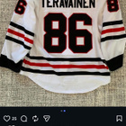 Teuvo Teräväinen Game worn Chicago Blackhawks NHL - pikkukuva 2
