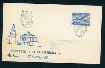 FDC 1959 Yleismerkki Convair 45/34 mk