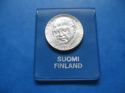 50 mk hopea juhlaraha Kekkonen - 1981