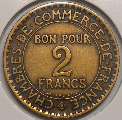 France. 2 francs 1925.