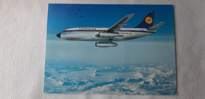 Vanha lentokone kortti, Lufthansa Boeing 737