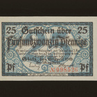 Saksa Notgeld 25, Pfennig, Glatz 19.4.1919 - pikkukuva 1