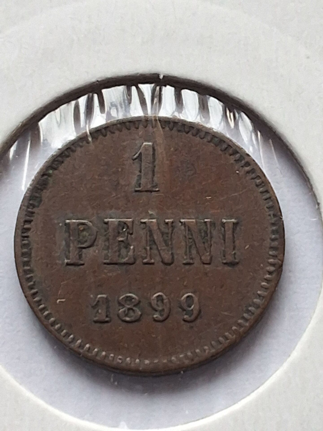 Erittäin siisti 1 Pennin raha vuodelta 1899,Kts!