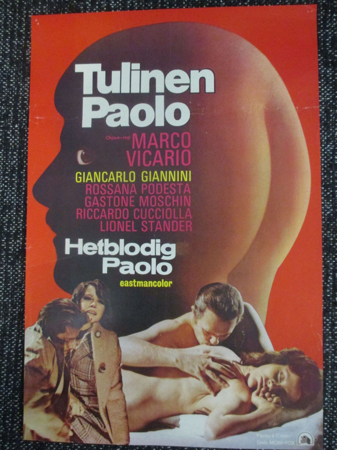 Tulinen Paolo (1973) - vanha elokuvajuliste