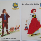 Vanhoja erikoisia postikortteja Italian Sisiliasta - pikkukuva 1