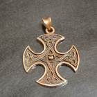 Viking Jewelry Viking risti riipus pronssi - pikkukuva 1