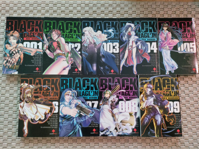 Black Lagoon 1-9 (kaikki suomenkieliset)