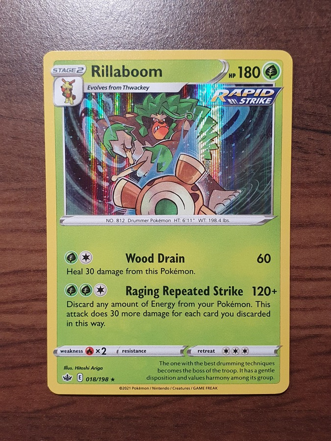 Pokemon Rillaboom 018/198 Holo Rare