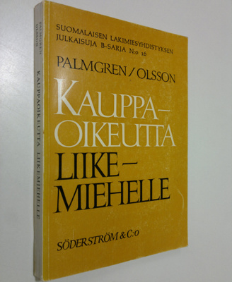 Gunnar Palmgren : Kauppaoikeutta liikemiehille
