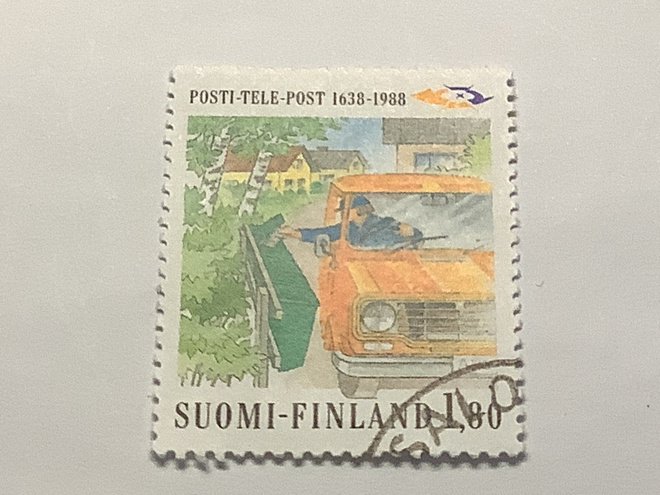 1058/ 1988 Posti- ja tele 350 v o leimattu