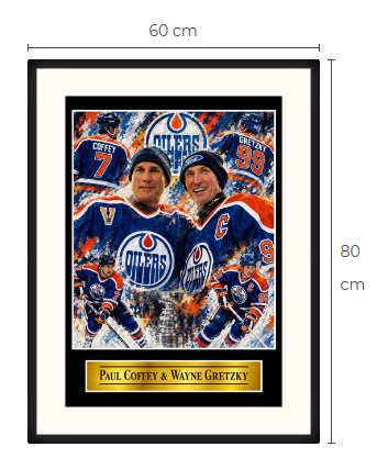Uusi Coffey ja Gretzky Edmonton art print Limited Edition