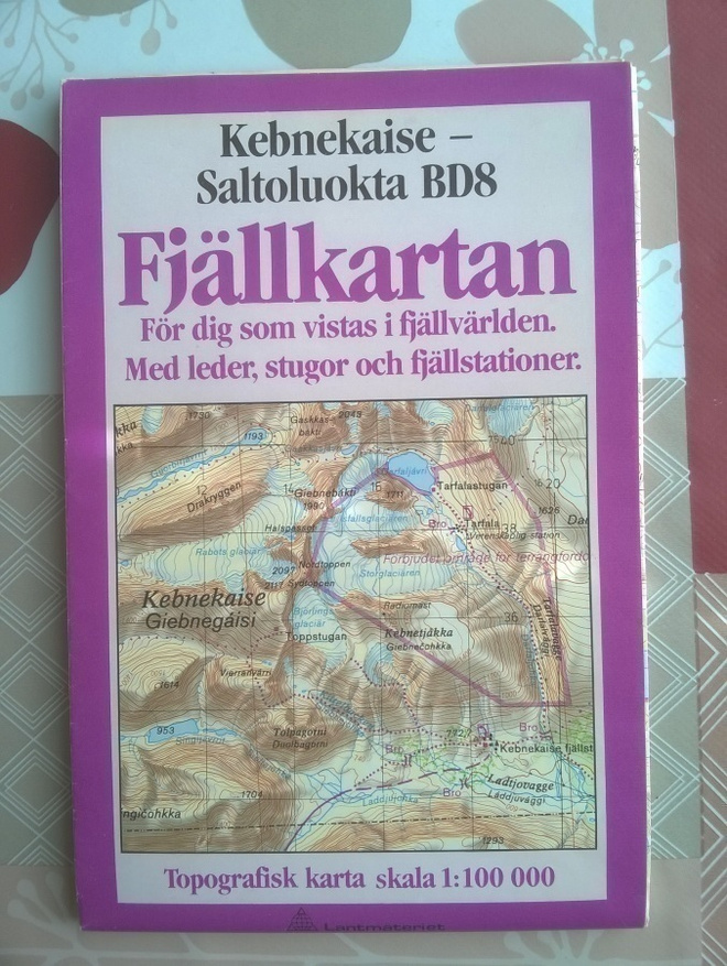Kebnekaise Kartta