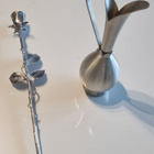 "PEWTER HAUGRUD NORWAY" mallinumero 168,Tinamalja + ruusu - pikkukuva 2