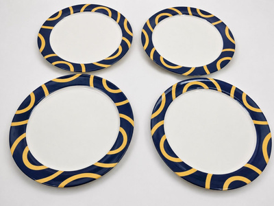 Arabia Arctica Resta lautaset 27,5 cm – Inkeri Leivo, 4 kpl