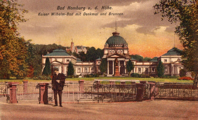 Vanha postikortti- Saksa Bad Homburg